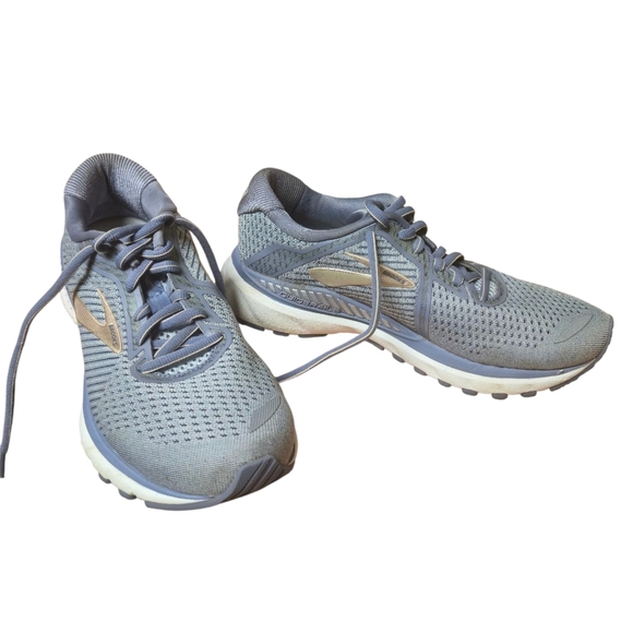 Brooks Adrenaline Gts 20 Athletic Sneakers  Gray & Purplish/Blue Women's 7 - Picture 12 of 16